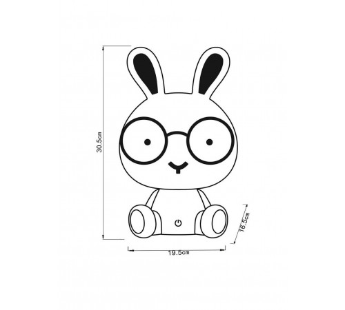 Настольная лампа Lucide Dodo Rabbit 71591/03/66 Настольная лампа Lucide Dodo Rabbit 71591/03/66