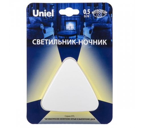 Светильник-ночник Uniel DTL-320 Треугольник/White/Sensor UL-00007223 Светильник-ночник Uniel DTL-320 Треугольник/White/Sensor UL-00007223