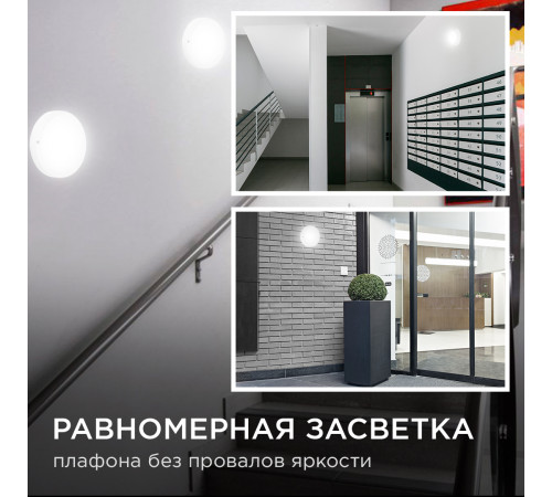 Настенно-потолочный светильник с датчиком движения Apeyron 28-13 Настенно-потолочный светильник с датчиком движения Apeyron 28-13