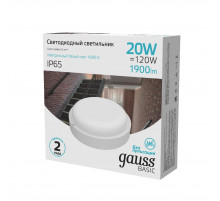 Настенно-потолочный светильник Gauss Basic 126418220B