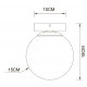 Настенно-потолочный светильник Arte Lamp Alcor A2224PL-1PB