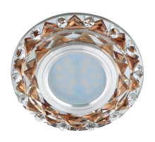 Встраиваемый светильник Fametto Luciole DLS-L130 GU5.3 Chrome/Brown