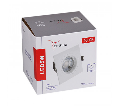 Точечный светильник Reluce 81110-9.0-001 LED5W WT Точечный светильник Reluce 81110-9.0-001 LED5W WT