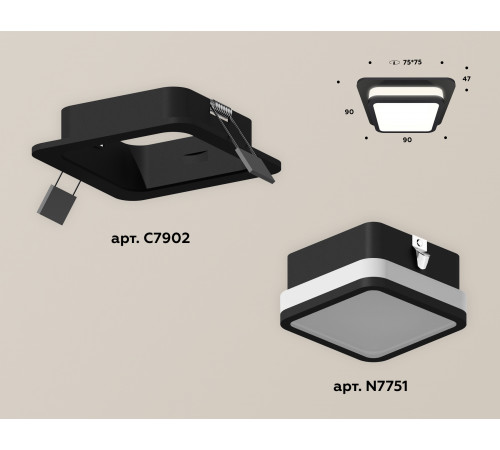 Встраиваемый светильник Ambrella Light Techno XC7902012 (C7902, N7751) Встраиваемый светильник Ambrella Light Techno XC7902012 (C7902, N7751)