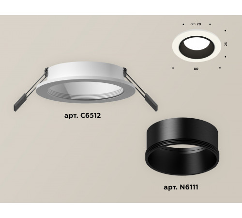 Встраиваемый светильник Ambrella Light Techno XC6512002 (C6512, N6111) Встраиваемый светильник Ambrella Light Techno XC6512002 (C6512, N6111)