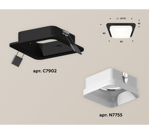 Встраиваемый светильник Ambrella Light Techno XC7902013 (C7902, N7755) Встраиваемый светильник Ambrella Light Techno XC7902013 (C7902, N7755)