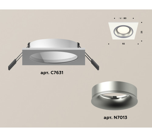 Встраиваемый светильник Ambrella Light Techno XC7631004 (C7631, N7013) Встраиваемый светильник Ambrella Light Techno XC7631004 (C7631, N7013)