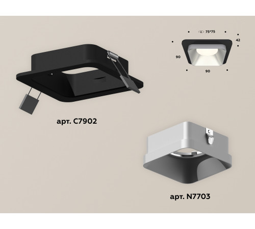 Встраиваемый светильник Ambrella Light Techno XC7902003 (C7902, N7703) Встраиваемый светильник Ambrella Light Techno XC7902003 (C7902, N7703)