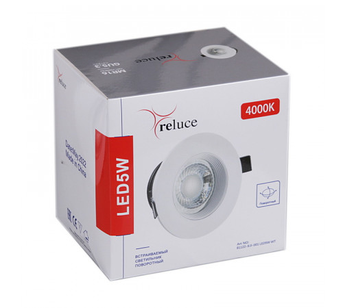 Точечный светильник Reluce 81122-9.0-001 LED5W WT Точечный светильник Reluce 81122-9.0-001 LED5W WT