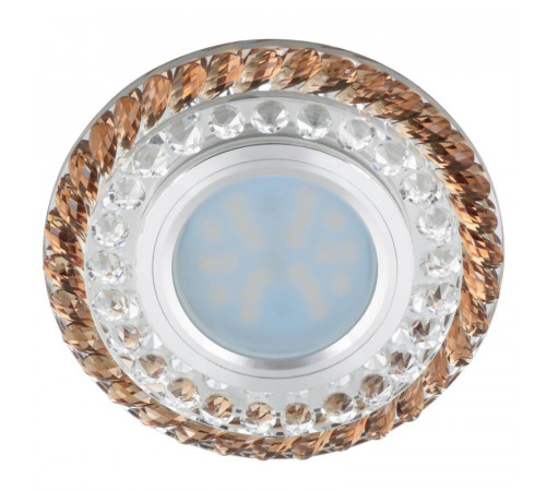 Встраиваемый светильник Fametto Luciole DLS-L132 GU5.3 Chrome/Brown Встраиваемый светильник Fametto Luciole DLS-L132 GU5.3 Chrome/Brown