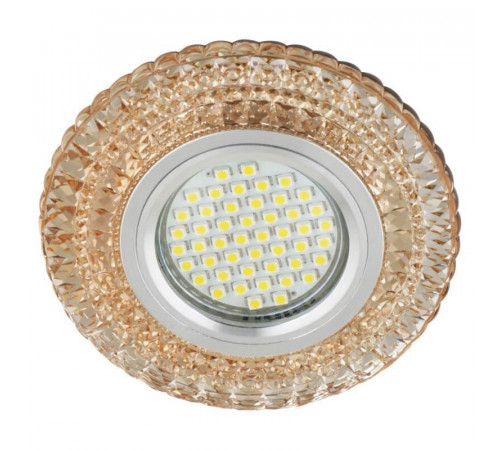 Встраиваемый светильник Fametto Fiore DLS-F131 GU5.3 Chrome/Gold Встраиваемый светильник Fametto Fiore DLS-F131 GU5.3 Chrome/Gold