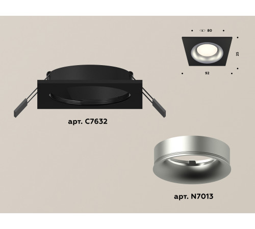 Встраиваемый светильник Ambrella Light Techno XC7632004 (C7632, N7013) Встраиваемый светильник Ambrella Light Techno XC7632004 (C7632, N7013)