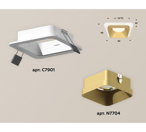 Встраиваемый светильник Ambrella Light Techno XC7901004 (C7901, N7704) Встраиваемый светильник Ambrella Light Techno XC7901004 (C7901, N7704)