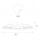 Встраиваемый светильник Arte Lamp Aqua A2024PL-1WH