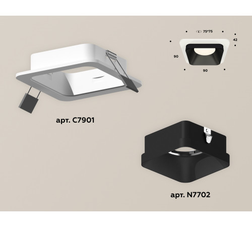 Встраиваемый светильник Ambrella Light Techno XC7901002 (C7901, N7702) Встраиваемый светильник Ambrella Light Techno XC7901002 (C7901, N7702)