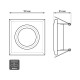 Встраиваемый светильник Gauss Backlight BL063