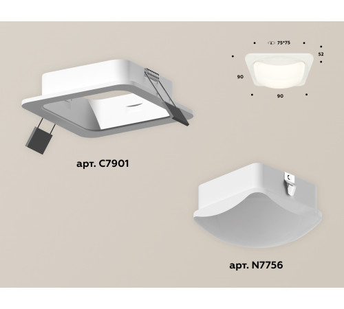 Встраиваемый светильник Ambrella Light Techno XC7901014 (C7901, N7756) Встраиваемый светильник Ambrella Light Techno XC7901014 (C7901, N7756)