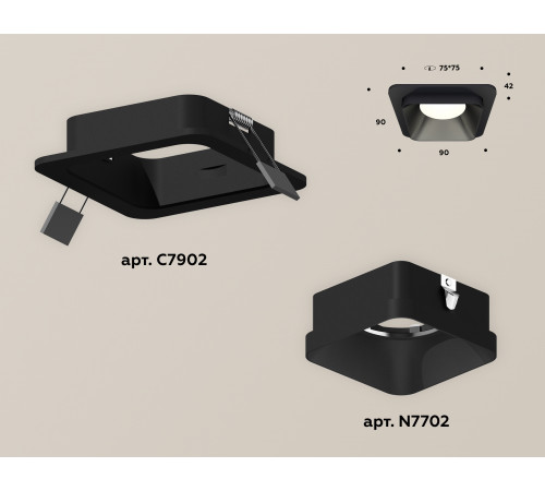 Встраиваемый светильник Ambrella Light Techno XC7902002 (C7902, N7702) Встраиваемый светильник Ambrella Light Techno XC7902002 (C7902, N7702)