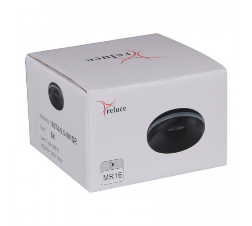 Точечный светильник Reluce 16074-9.5-001QR MR16 BK
