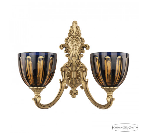 Бра Bohemia Ivele Crystal Verona 7209B15/2/175 FP P1 U Amber-Blue/H-1H
