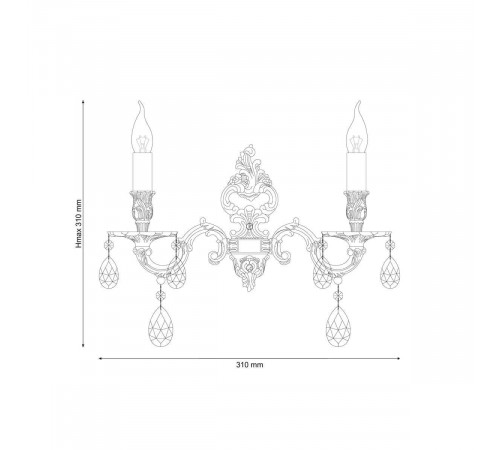 Бра Lucia Tucci Barletta W1730.2 Cream White Бра Lucia Tucci Barletta W1730.2 Cream White