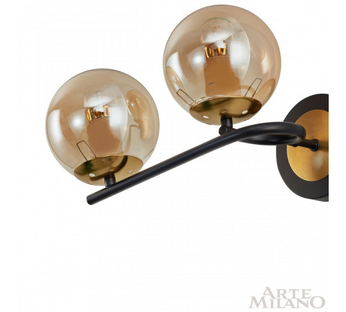 Бра Arte Milano Neapolis 273708/2B BK/GD Бра Arte Milano Neapolis 273708/2B BK/GD