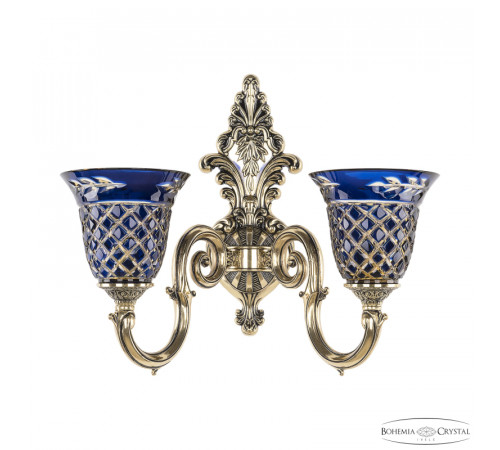 Бра Bohemia Ivele Crystal Verona 7203B13/2/175 GB P2 U Amber-Blue/H-1J