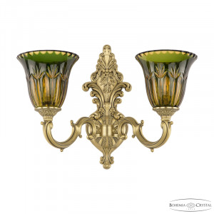 Бра Bohemia Ivele Crystal Verona 7214B14/2/175 FP P2 U Amber-Green/H-1I