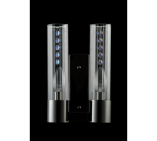 Бра Crystal Lux OTONO AP2 BLACK CHROMIUM/TRANSPARENTE