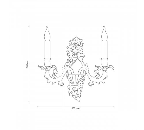 Бра Lucia Tucci Fiori Di Rose W1770.2