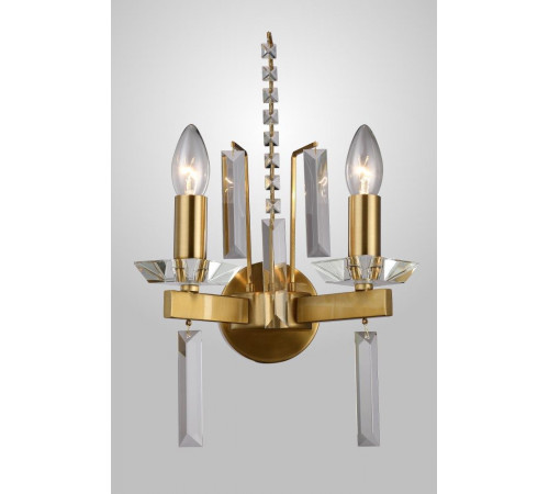 Бра Crystal Lux Marron AP2 Brass