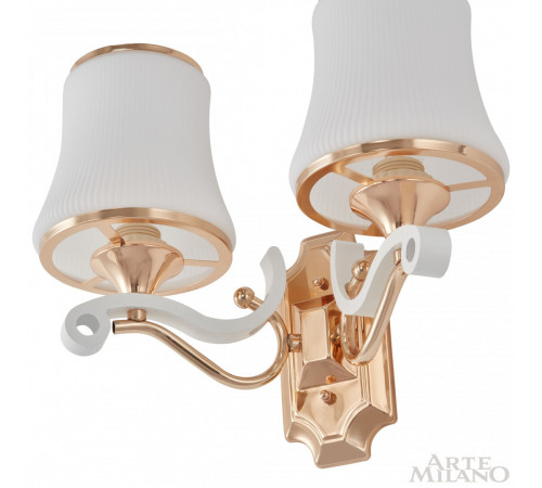 Бра Arte Milano Florentia-3987 303987/2W Wh/Gd Бра Arte Milano Florentia-3987 303987/2W Wh/Gd