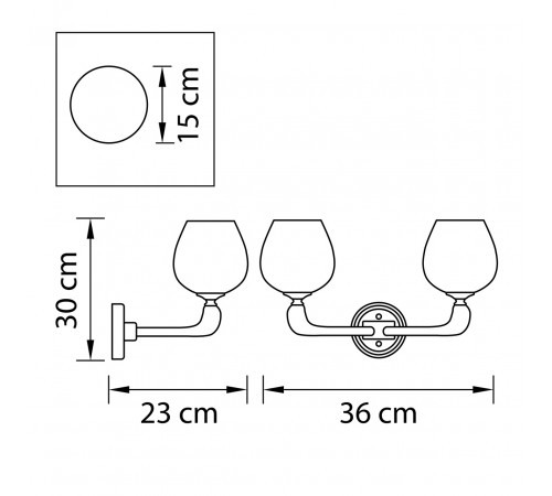 Бра Osgona Delta 706622