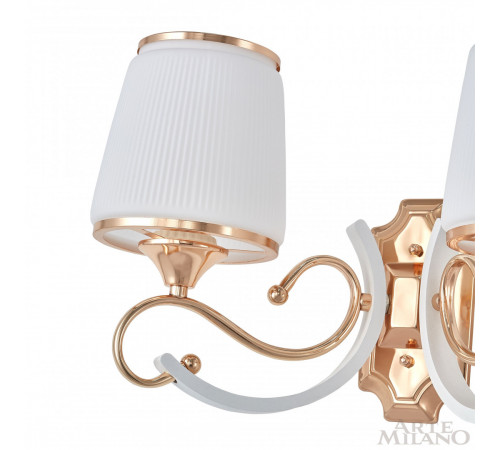 Бра Arte Milano Florentia-3857 303857/2W Wh/Gd Бра Arte Milano Florentia-3857 303857/2W Wh/Gd