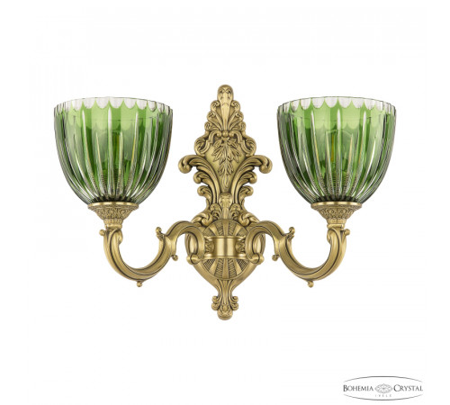 Бра Bohemia Ivele Crystal Verona 7214B14/2/175 FP P1 U Clear-Green/H-1K