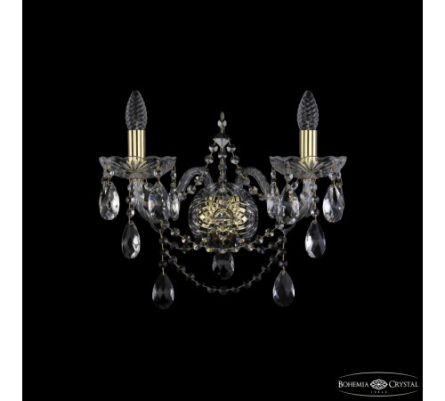 Бра Bohemia Ivele Crystal 1411B/2/195/XL G Бра Bohemia Ivele Crystal 1411B/2/195/XL G