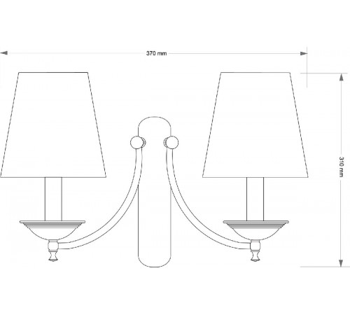 Бра Kutek San Marino Lampshade SAN-K-2(P/A)CR Бра Kutek San Marino Lampshade SAN-K-2(P/A)CR