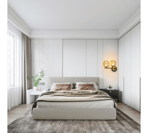 Бра Arte Milano Neapolis 273708/2B BK/GD Бра Arte Milano Neapolis 273708/2B BK/GD