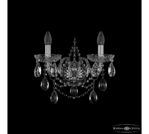 Бра Bohemia Ivele Crystal 1411B/2/160/XL Ni