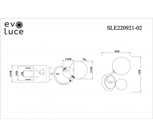 Бра ST Luce Formae SLE220921-02 Бра ST Luce Formae SLE220921-02
