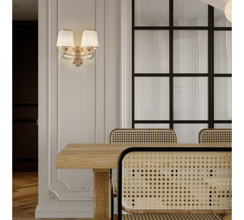Бра Arte Milano Florentia-2457 302457/2W Wh/Gd Бра Arte Milano Florentia-2457 302457/2W Wh/Gd
