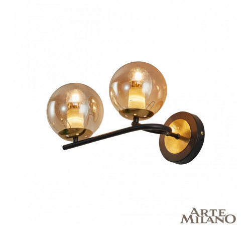 Бра Arte Milano Neapolis 273708/2B BK/GD Бра Arte Milano Neapolis 273708/2B BK/GD