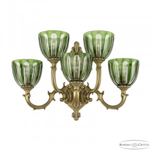 Бра Bohemia Ivele Crystal Verona 7214B16/3+2/210 FP P1 U Clear-Green/H-1H