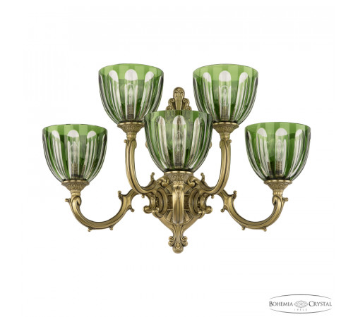 Бра Bohemia Ivele Crystal Verona 7214B16/3+2/210 FP P1 U Clear-Green/H-1H Бра Bohemia Ivele Crystal Verona 7214B16/3+2/210 FP P1 U Clear-Green/H-1H