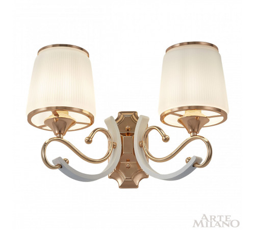 Бра Arte Milano Florentia-3857 303857/2W Wh/Gd Бра Arte Milano Florentia-3857 303857/2W Wh/Gd