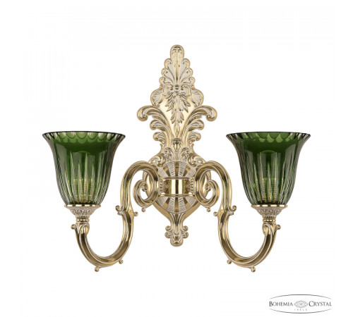 Бра Bohemia Ivele Crystal Verona 7203B15/2/210 GW P2 U Clear-Green/H-1K