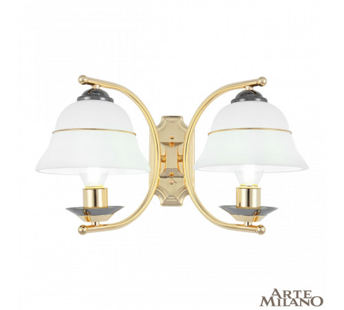 Бра Arte Milano Florentia-1240 301240/2W Bk/Gd Бра Arte Milano Florentia-1240 301240/2W Bk/Gd