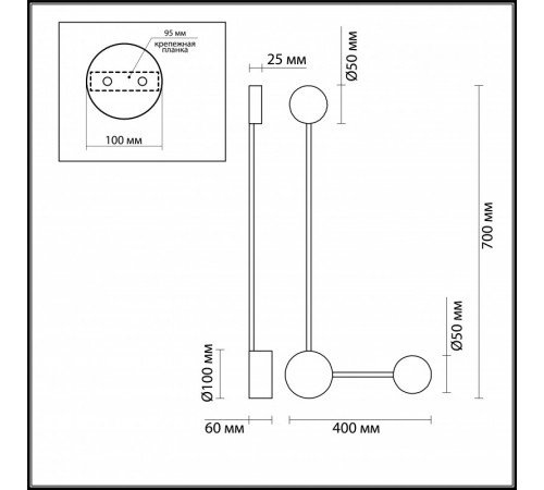 Бра Odeon Light 3900/10WB