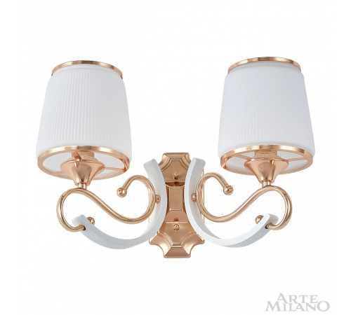 Бра Arte Milano Florentia-3857 303857/2W Wh/Gd Бра Arte Milano Florentia-3857 303857/2W Wh/Gd