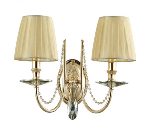 Бра Crystal Lux Victoria AP2 Gold/Amber